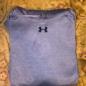 New under armor gray hooded sweatshirt